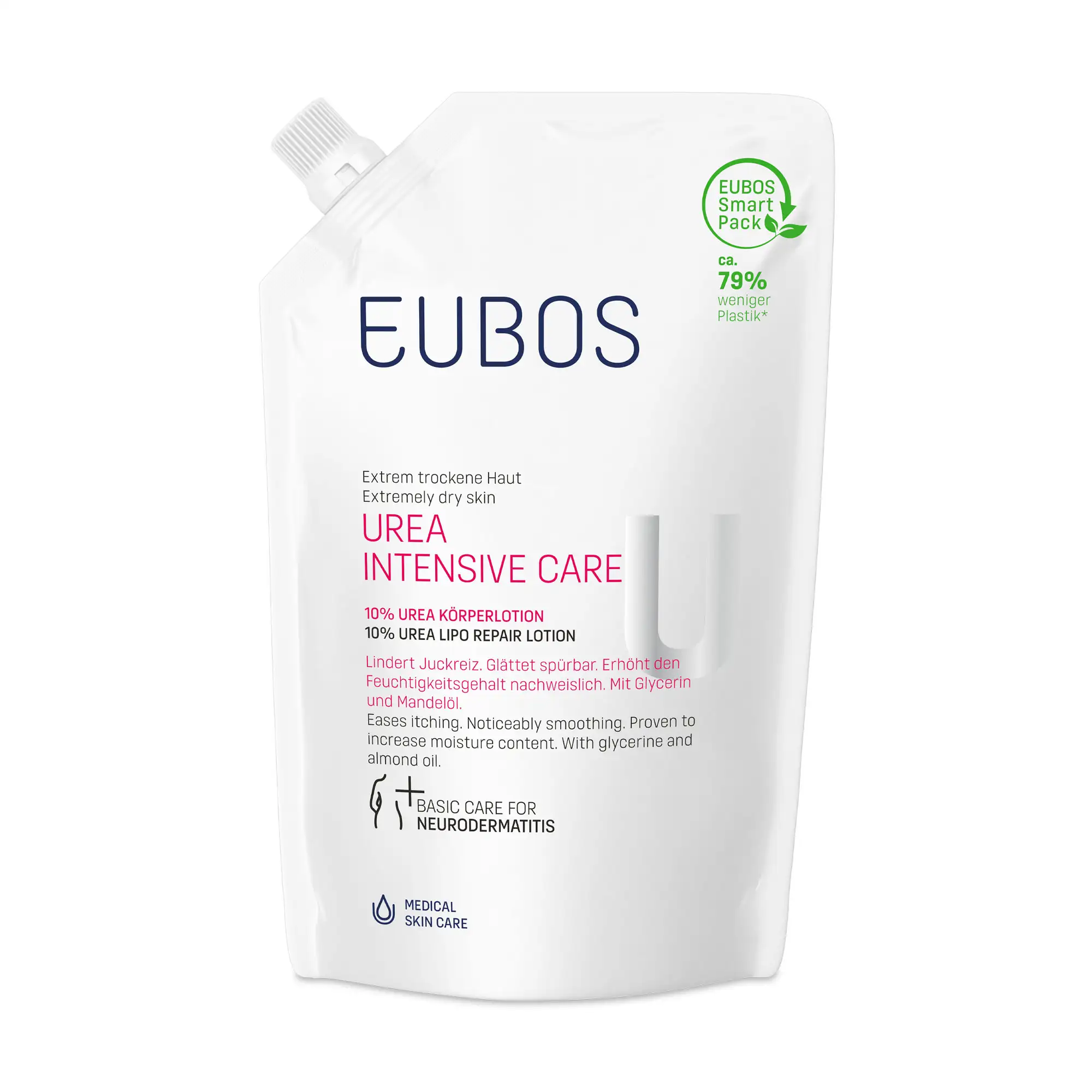 EUBOS UREA EMULSIONE LIPO REPAIR LOTION 10% RICARICA